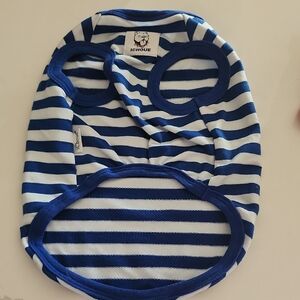 Blue Striped Dog Shirt
